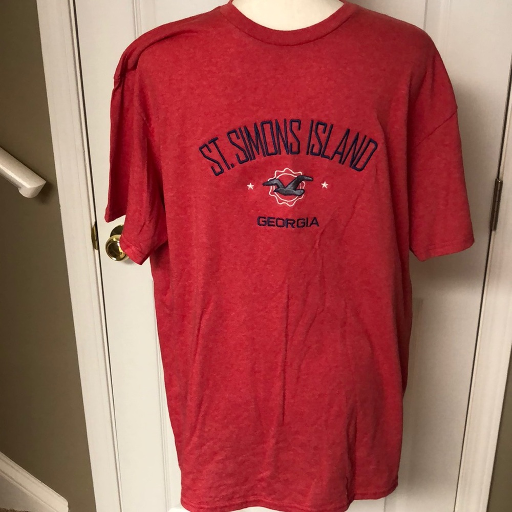 St Simmons Island embroidered tee